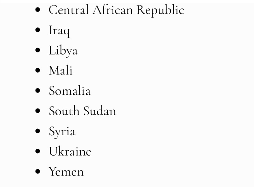 If you were offered a job in a dangerous country?