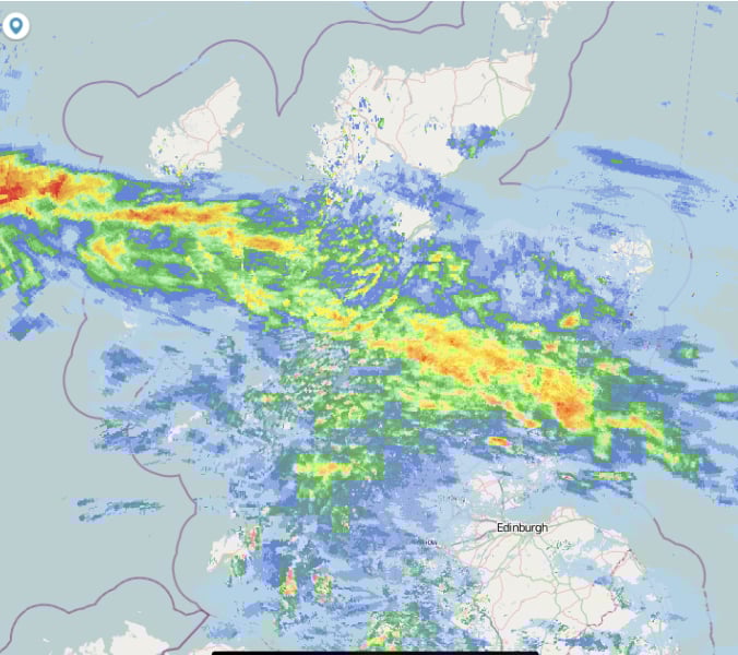 Weather warnings for much of Scotland 7 Oct