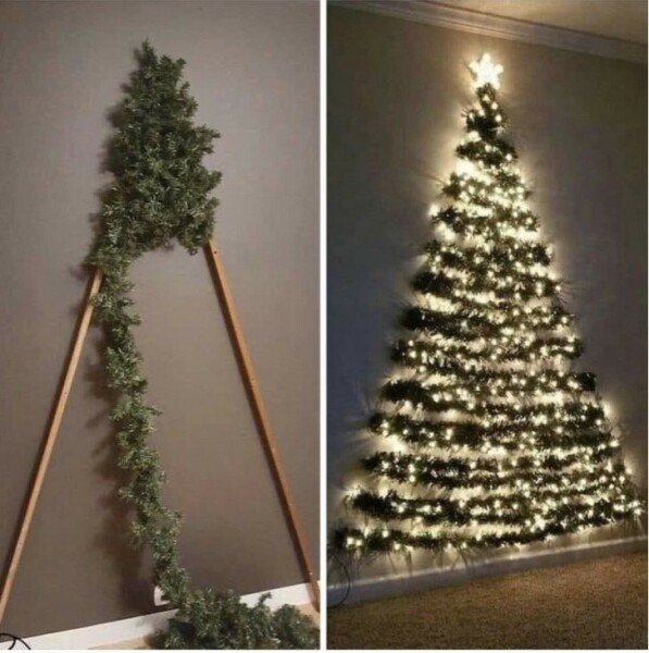 No christmas tree how else can I decorate living room?