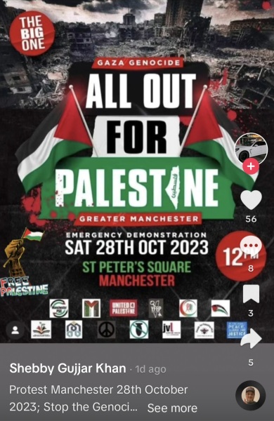 Any information about the demonstrations being held today, Saturday 28 October?