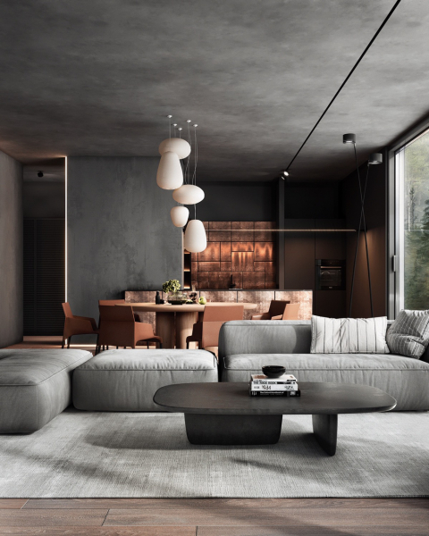 What can I do with grey sofa and carpet to make the room look warmer/cosier?
