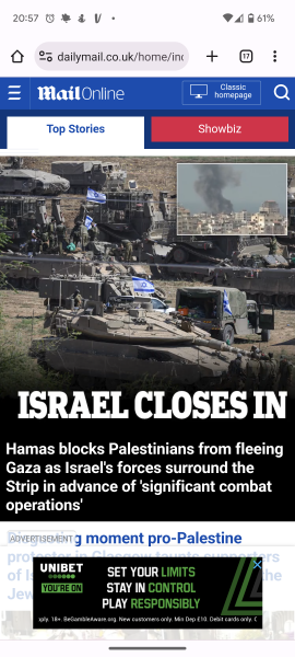 To be against the attacks on Palestine
