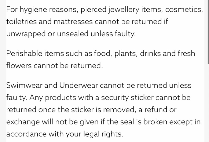 Returning Next swimwear