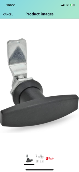 Metal hatch closure/lock