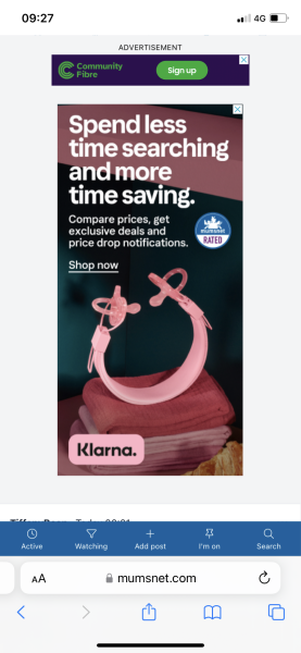 Wtf is this that appears on this Klarna ad?