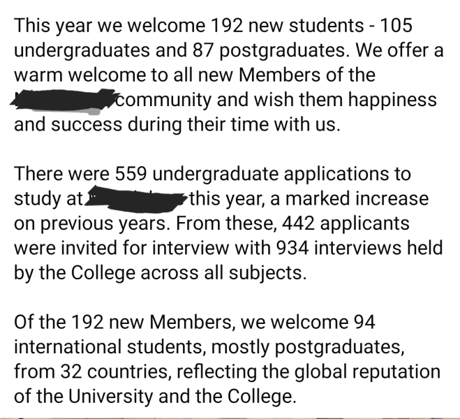 Oxbridge 2024 Entry Part 2