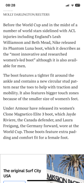 Girls football boots