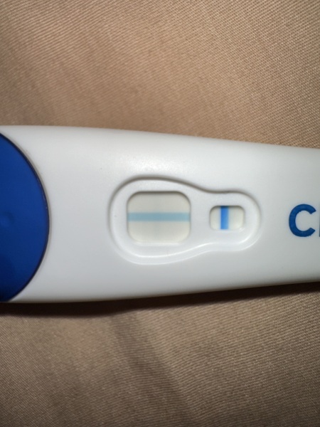 Clear blue test. Evap line or positive