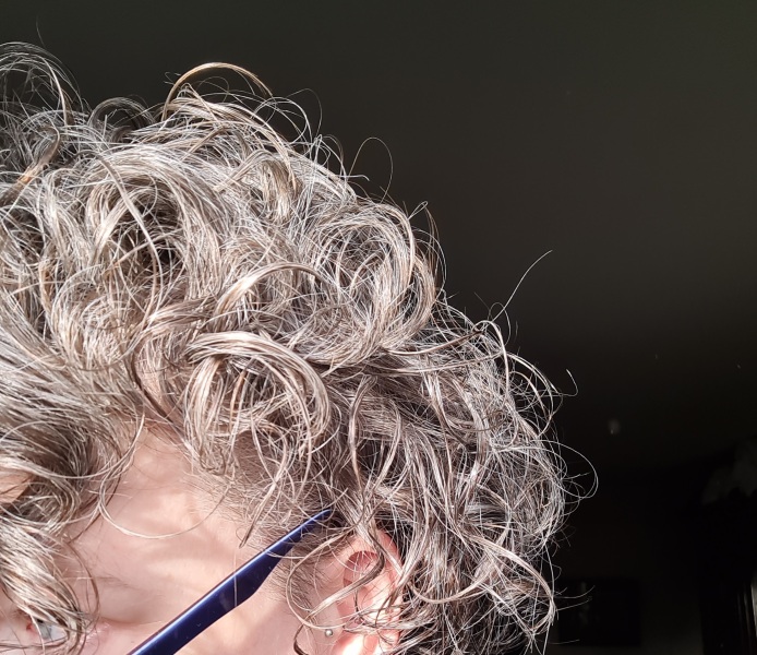 To just grow out grey hair?