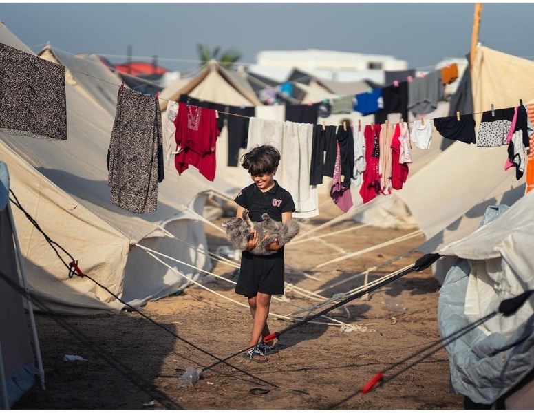 To be horrified re the 2000+ children killed in Gaza.