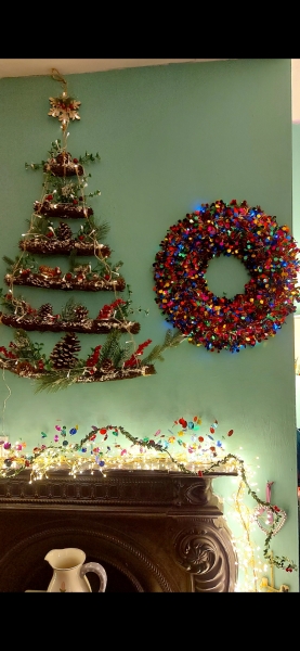 No christmas tree how else can I decorate living room?