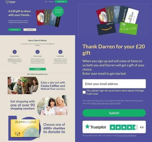Vintage Cash Cow sell your old items