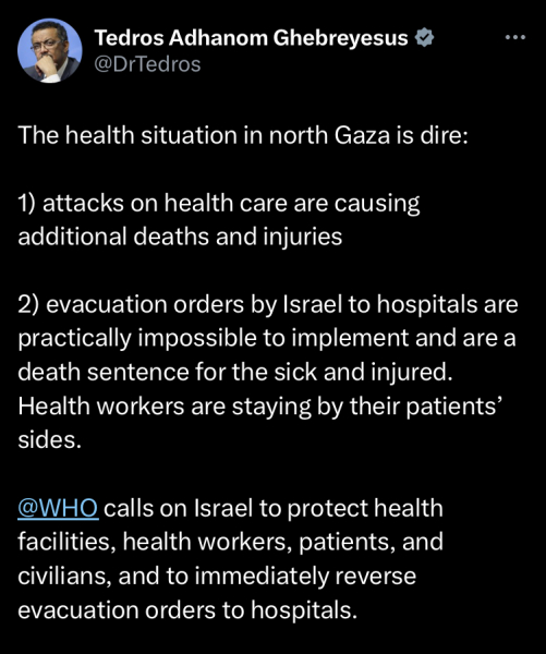 To think it’s turning into genocide in real time