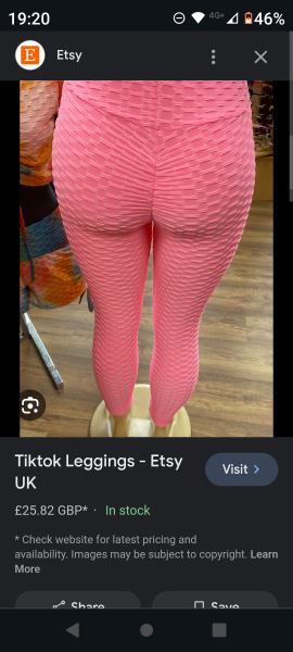 To think scrunch bum leggings look fucking shit