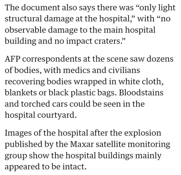 Do we actually know who bombed the hospital in Gaza yet?