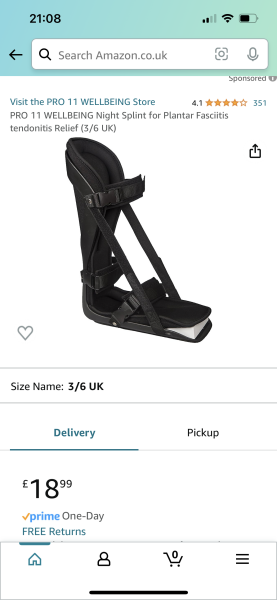 Plantar fasciitis and walking