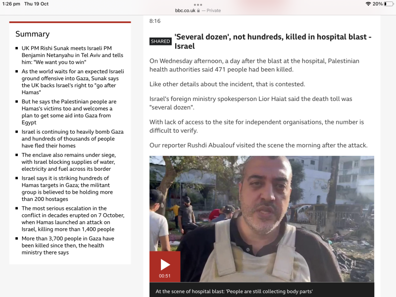 To think it’s turning into genocide in real time