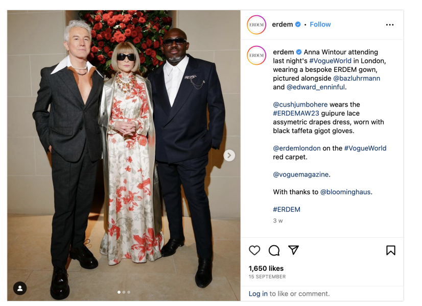 Anna Wintour shops at Hobbs