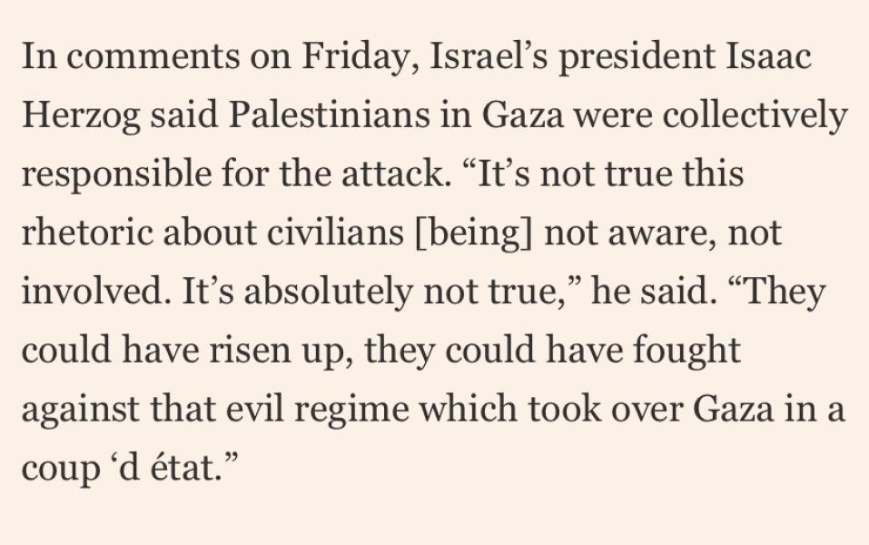 To think it’s turning into genocide in real time