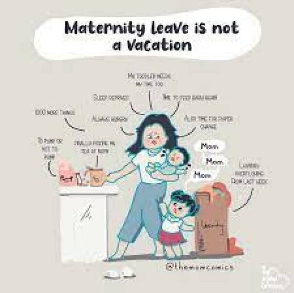 To think maternity leave looks lovely