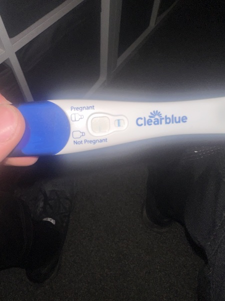 Has anyone got this thin blue line on clear-blue and was pregnant?