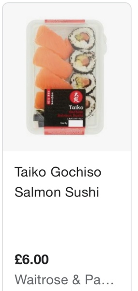 How many pieces of sushi each?