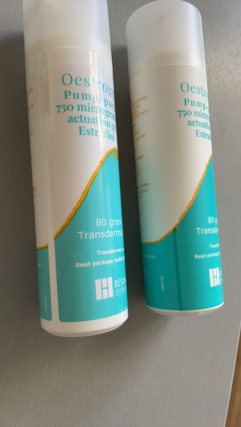 Oestrogel: new packaging (yet again)?