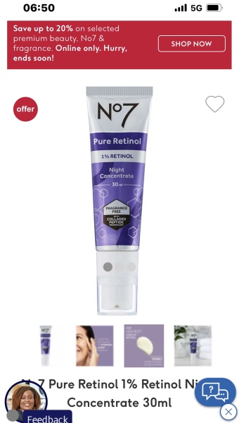 A decent retinol night cream!