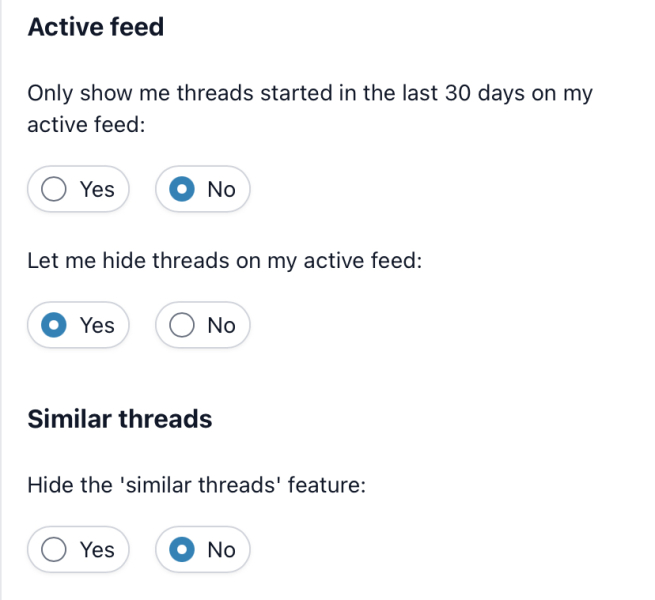 3 dots on active safari mobile. Hide thread?