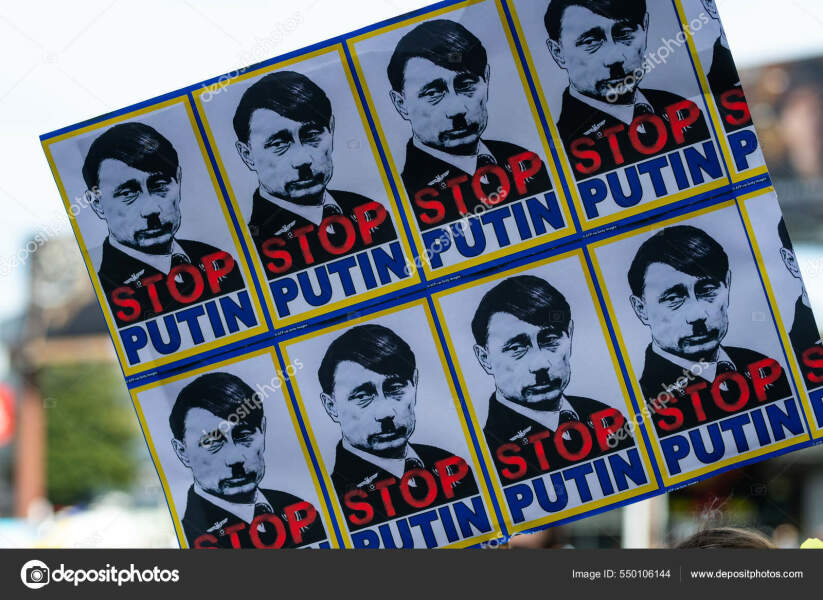 Placards from antisemitic marches in London