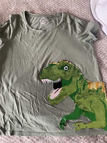 To want a puddle suit with dinosaurs on.