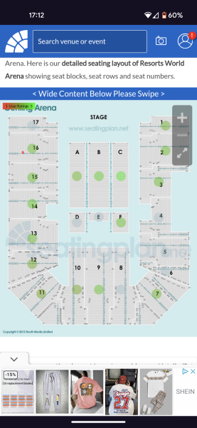 Is it worth having tickets near the back of a big arena?
