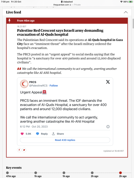 To think it’s turning into genocide in real time