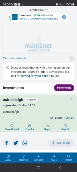 Spam on investments