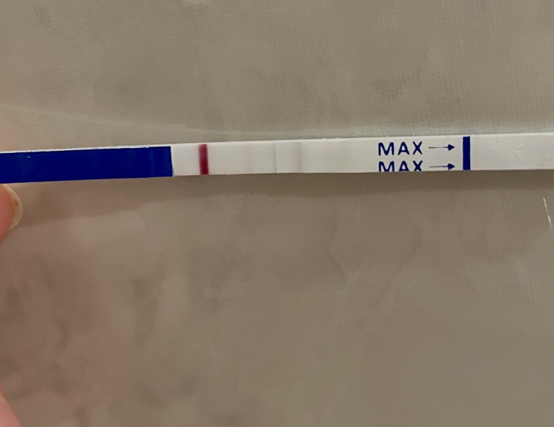 Positive pregnancy test or evaporation line