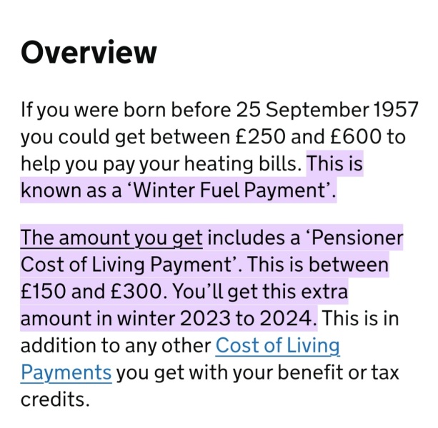WTF?  £600 winter fuel allowance for all pensioners!
