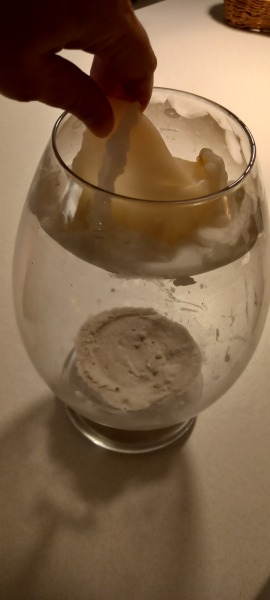Help! - removing an old candle from a glass candleholder
