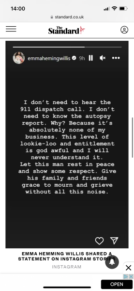 None of the Friends Co stars have posted anything on Instagram about Matthew Perry's death