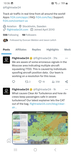 Flightradar - what's going on?