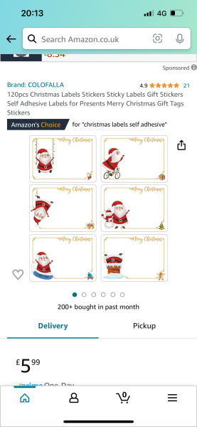 Self adhesive Christmas labels that don't have 'to' & 'from' printed on