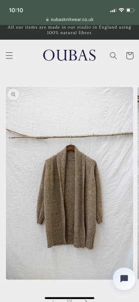 Grey/neautral longline premium'is knitted cardigan