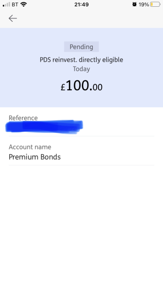 PREMIUM BONDS - OCTOBER ONWARDS