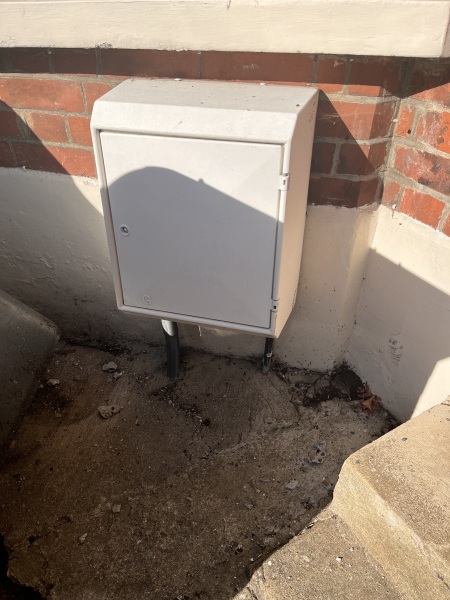 Minor excavation near gas meter -