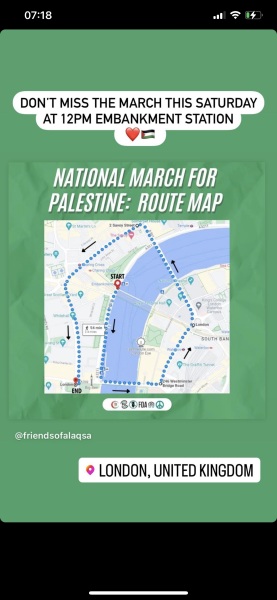 Any information about the demonstrations being held today, Saturday 28 October?