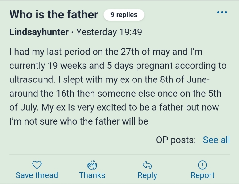 When did I get pregnant