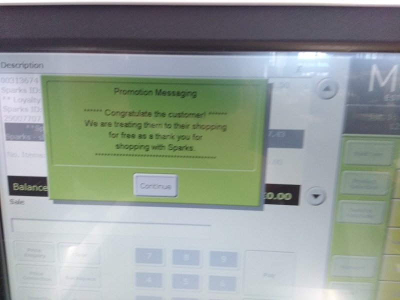 Do I win the prize for the worst freebie ever on sparks card?