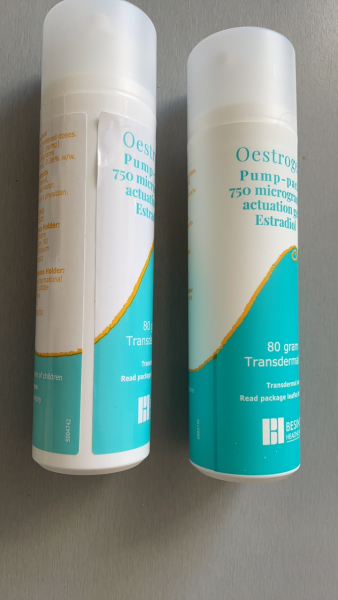 Oestrogel: new packaging (yet again)?