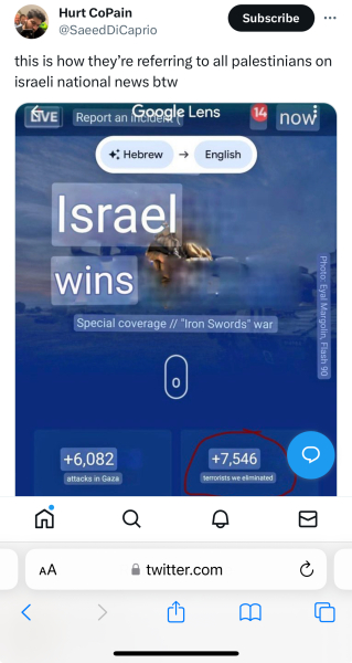 6500 Dead: "Creating a severe humanitarian crisis is a necessary means to achieve the goal. Gaza will become a place where no human being can exist" Israeli Military Official