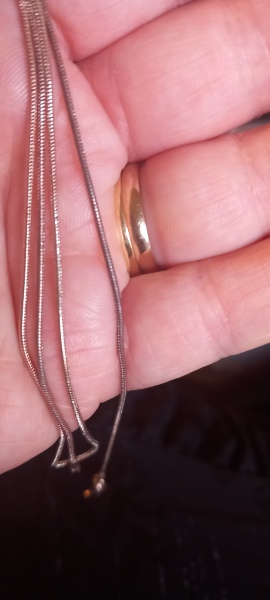 Can't clean this silver necklace, is it really silver?