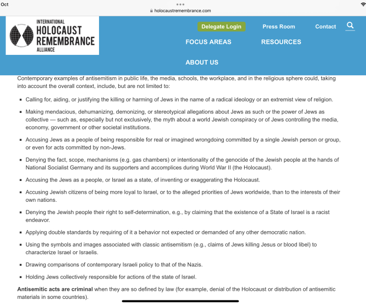 Placards from antisemitic marches in London